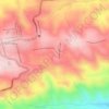 Mapa topográfico Bico da Arara, altitude, relevo