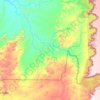 Mapa topográfico Lavandeira, altitude, relevo