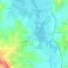 Mapa topográfico Colombiers, altitude, relevo