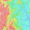 Mapa topográfico Mangaraí, altitude, relevo