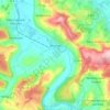 Mapa topográfico Mouzon, altitude, relevo