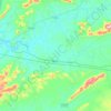 Mapa topográfico Calumbi, altitude, relevo