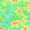 Mapa topográfico Gorkha, altitude, relevo