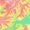 Mapa topográfico Тойма, altitude, relevo