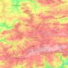 Mapa topográfico Florennes, altitude, relevo