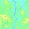 Mapa topográfico Rivière Duparquet, altitude, relevo