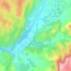 Mapa topográfico Saint-Maurice-d'Ardèche, altitude, relevo