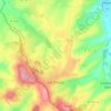 Mapa topográfico Les Étilleux, altitude, relevo