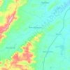 Mapa topográfico Riacho de Santana, altitude, relevo