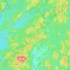 Mapa topográfico Ferme-Neuve, altitude, relevo