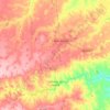 Mapa topográfico São José do Jacuípe, altitude, relevo