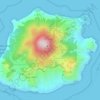 Mapa topográfico Saba, altitude, relevo