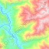 Mapa topográfico Bambamarca, altitude, relevo