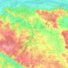 Mapa topográfico Brissac-Loire-Aubance, altitude, relevo
