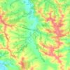 Mapa topográfico Dému, altitude, relevo