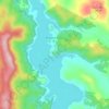 Mapa topográfico Anglers Reach, altitude, relevo