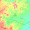Mapa topográfico Lajes Pintadas, altitude, relevo