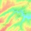 Mapa topográfico Quéant, altitude, relevo