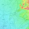 Mapa topográfico 小牧市, altitude, relevo