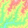 Mapa topográfico Nipoã, altitude, relevo
