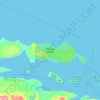 Mapa topográfico Malcolm Island, altitude, relevo