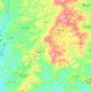Mapa topográfico Vieiras, altitude, relevo