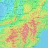 Mapa topográfico Nara Prefecture, altitude, relevo
