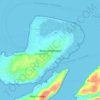 Mapa topográfico Lembongan Island, altitude, relevo