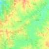 Mapa topográfico Hanagal taluk, altitude, relevo
