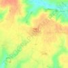 Mapa topográfico Bernes, altitude, relevo
