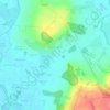 Mapa topográfico Woodeaton, altitude, relevo