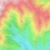 Mapa topográfico Jurvielle, altitude, relevo