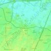 Mapa topográfico Leeste, altitude, relevo