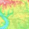 Mapa topográfico Beaconsfield, altitude, relevo