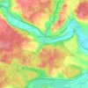 Mapa topográfico Sigmaringendorf, altitude, relevo