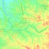 Mapa topográfico Chittur-Thathamangalam, altitude, relevo