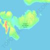 Mapa topográfico Jens Munk Island, altitude, relevo