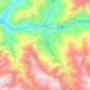Mapa topográfico Chilete, altitude, relevo