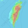 Mapa topográfico Ilha Formosa, altitude, relevo
