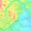 Mapa topográfico Parroquia Santa Rosa, altitude, relevo