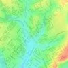 Mapa topográfico Três Barras, altitude, relevo