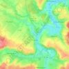 Mapa topográfico Poussay, altitude, relevo