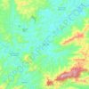 Mapa topográfico Vai-Volta, altitude, relevo
