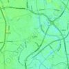 Mapa topográfico 八潮市, altitude, relevo