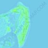 Mapa topográfico Tybee Island, altitude, relevo