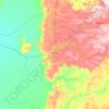 Mapa topográfico Sonora, altitude, relevo