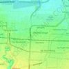 Mapa topográfico Medan Helvetia, altitude, relevo