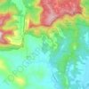 Mapa topográfico Numinbah, altitude, relevo