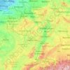 Mapa topográfico Reno, altitude, relevo