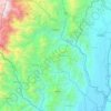 Mapa topográfico Santuario, altitude, relevo